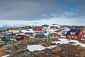 Grönland, Nuuk, Kolonihavn-Gebiet, Wohnhäuser