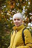 Smiling woman looking at camera