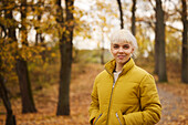 Smiling woman looking at camera