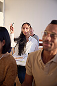 Young woman at workshop