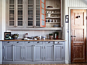 View of cupboards in kitchen