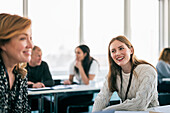 Group of people having business seminar