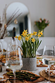 Table set for Easter meal