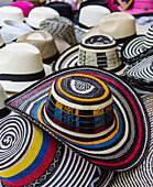 Local crafts for sale in the old walled city of historic Cartagena, Colombia.