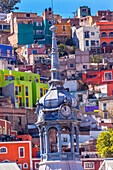 Colored Houses, Market Mercado Hidalgo Guanajuato, Mexico