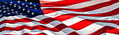 Amerikanische Flagge im Wind