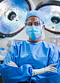 Female doctor in operating theater