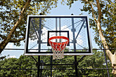 Basketball hoop in park