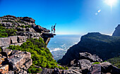 People enjoying view from Table Mountain