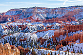 United States, Utah, Bryce Canyon National Park, Hoodoo sandstone rock formations