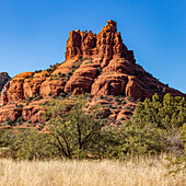 Vereinigte Staaten, Arizona, Sedona, Aussicht auf rote Felsen