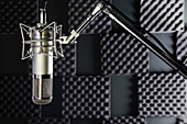 Mikrofon im Aufnahmestudio