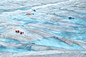 Base camp, Mendenhall Glacier, Juneau, Alaska, USA