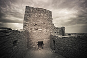 Approaching storm over Wukoki Ruin, Wupatki National Monument, Arizona