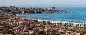 USA, California, La Jolla, Panoramic view of La Jolla Shores and La Jolla Cove