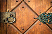 Door detail at Vikingsholm Castle, Emerald Bay State Park, Lake Tahoe, California, USA