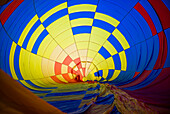 USA, Massachusetts, Hudson, Ballon Festival, hot air balloon interior