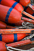 USA, Massachusetts, Cape Ann, Rockport, lobster buoys