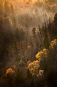 Spring sunset from Morton Overlook, Great Smoky Mountains, National Park, Tennessee