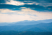 Ausblick, Shenandoah, Blue Ridge Parkway, Smoky Mountains, USA.