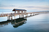 Boulevard Park Boardwalk, Taylor Dock on Bellingham Bay, Bellingham, Washington State