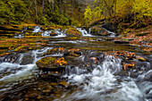 USA, West Virginia, Delaware Watergap Recreational Area. Landscape of Dingmans Falls cascades