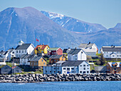 A view of the village of Bjornsund, abandoned in 1968 to full time residents, Hustadvika Municipality, More og Romsdal, Norway, Scandinavia, Europe
