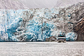 Detail des South Sawyer Glacier in der Tracy Arm-Fords Terror Wilderness, Südost-Alaska, Vereinigte Staaten von Amerika, Nordamerika