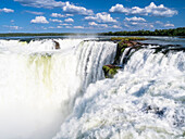 A view of the Devil's Throat (Garganta del Diablo), Iguazu Falls, UNESCO World Heritage Site, Misiones Province, Argentina, South America