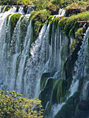 A view from the lower circuit at Iguazu Falls, UNESCO World Heritage Site, Misiones Province, Argentina, South America