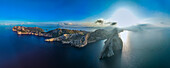 Panoramic aerial of the Formentor Peninsula, Mallorca, Balearic Islands, Spain, Mediterranean, Europe