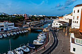 Boat harbour, Ciutadella, Menorca, Balearic Islands, Spain, Mediterranean, Europe
