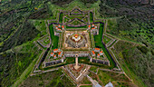 Luftaufnahme des Forte de Nossa Senhora da Graca, Elvas, UNESCO-Weltkulturerbe, Alentejo, Portugal, Europa