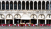 Cafe in St. Mark's Square (Piazza San Marco), Venice, UNESCO World Heritage Site, Veneto, Italy, Europe