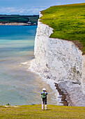 Seven Sisters Cliffs, South-Downs-Nationalpark, East Sussex, England, Vereinigtes Königreich, Europa