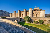 Aljaferia, UNESCO-Welterbestätte, Zaragoza, Aragonien, Spanien, Europa