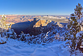Winterlicher Blick auf die Palisades of the Desert im Grand Canyon National Park, UNESCO-Weltkulturerbe, Arizona, Vereinigte Staaten von Amerika, Nordamerika