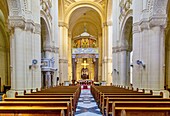 Die Basilika des Nationalheiligtums der Seligen Jungfrau von Ta' Pinu in Gharb auf Gozo, Republik Malta, Europa