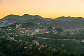 Town of Kalaw at sunset, Kalaw, Shan State, Myanmar (Burma), Asia