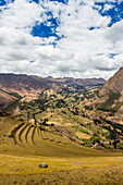 Terrassen in Pisaq, Heiliges Tal, Cusco, Peru, Südamerika