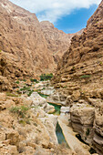 Canyon at Wadi Shaab, Oman, Middle East