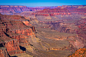 Aussicht auf den Grand Canyon vom Ooh Aah Point auf dem South Kaibab Trail, Grand Canyon National Park, UNESCO-Weltkulturerbe, Arizona, Vereinigte Staaten von Amerika, Nordamerika