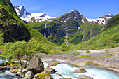 Near Briksdale Glacier, Olden, Vestland, Norway, Scandinavia, Europe