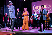 Singers and dancers at latest incarnation of Buena Vista Social Club, Havana, Cuba, West Indies, Caribbean, Central America
