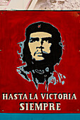 Ubiquitous Che Guevara icon, Havana Harbour, Cuba, West Indies, Caribbean, Central America
