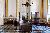 Main bedroom of the 19th century sugar and railway baron's mansion, Palacio Cantero, Trinidad, Cuba, West Indies, Caribbean, Central America