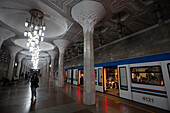 Mustakillik Station, Taschkent Metro, Taschkent, Usbekistan, Zentralasien, Asien