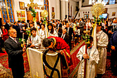 Easter Mass in Wadi El Chahrour El Suflah Orthodox Church, Lebanon, Middle East