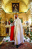 Easter celebration in Our Lady Maronite Church, Bdadoun, Lebanon, Middle East