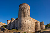View of Castello Ursino, Catania, Sicily, Italy, Mediterranean, Europe